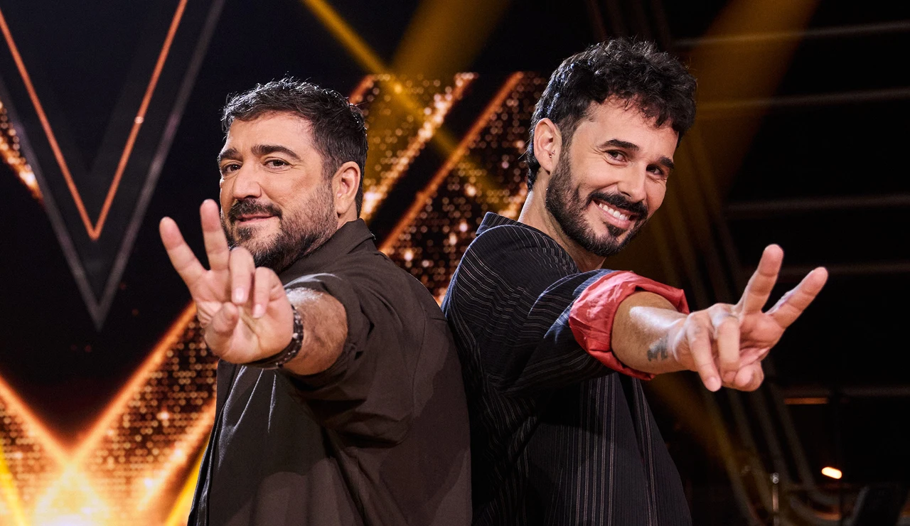 Antonio Orozco y Antoñito Molina, en La Voz Kids