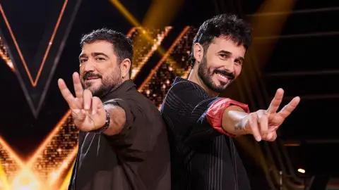 Antonio Orozco y Antoñito Molina, en La Voz Kids Antonio Orozco y Antoñito Molina, en La Voz Kids