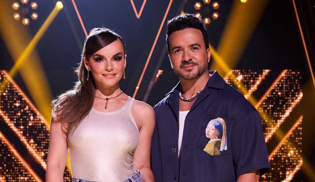 Melody y Luis Fonsi, en La Voz Kids