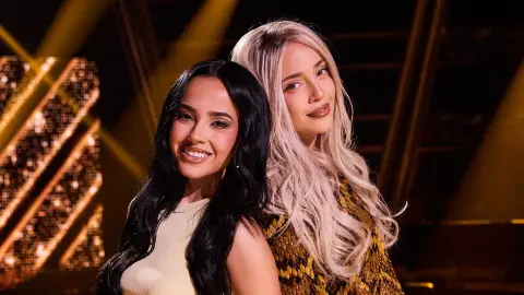 Ana Mena y Becky G, en La Voz Kids Ana Mena y Becky G, en La Voz Kids