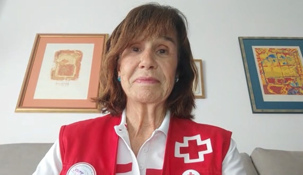 Mar&iacute;a Luisa, voluntaria en el incendio de Almer&iacute;a