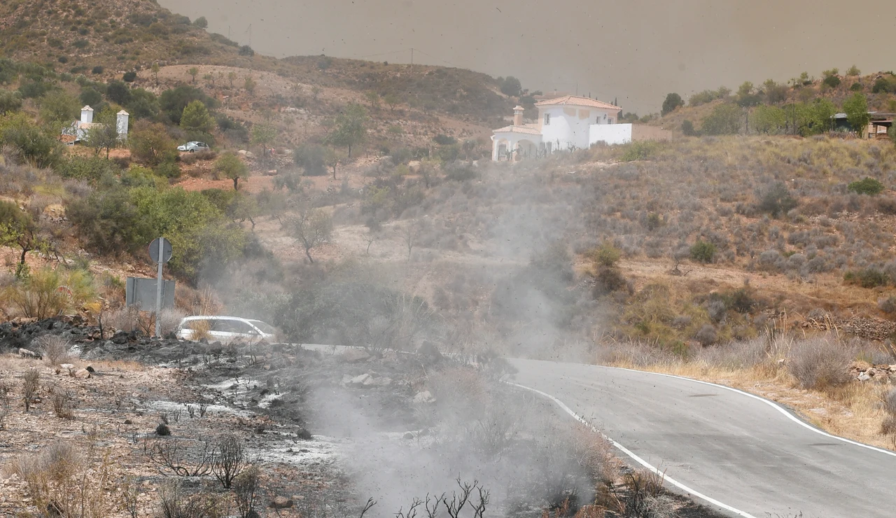 Incendio en Los Gallardos (Almería)