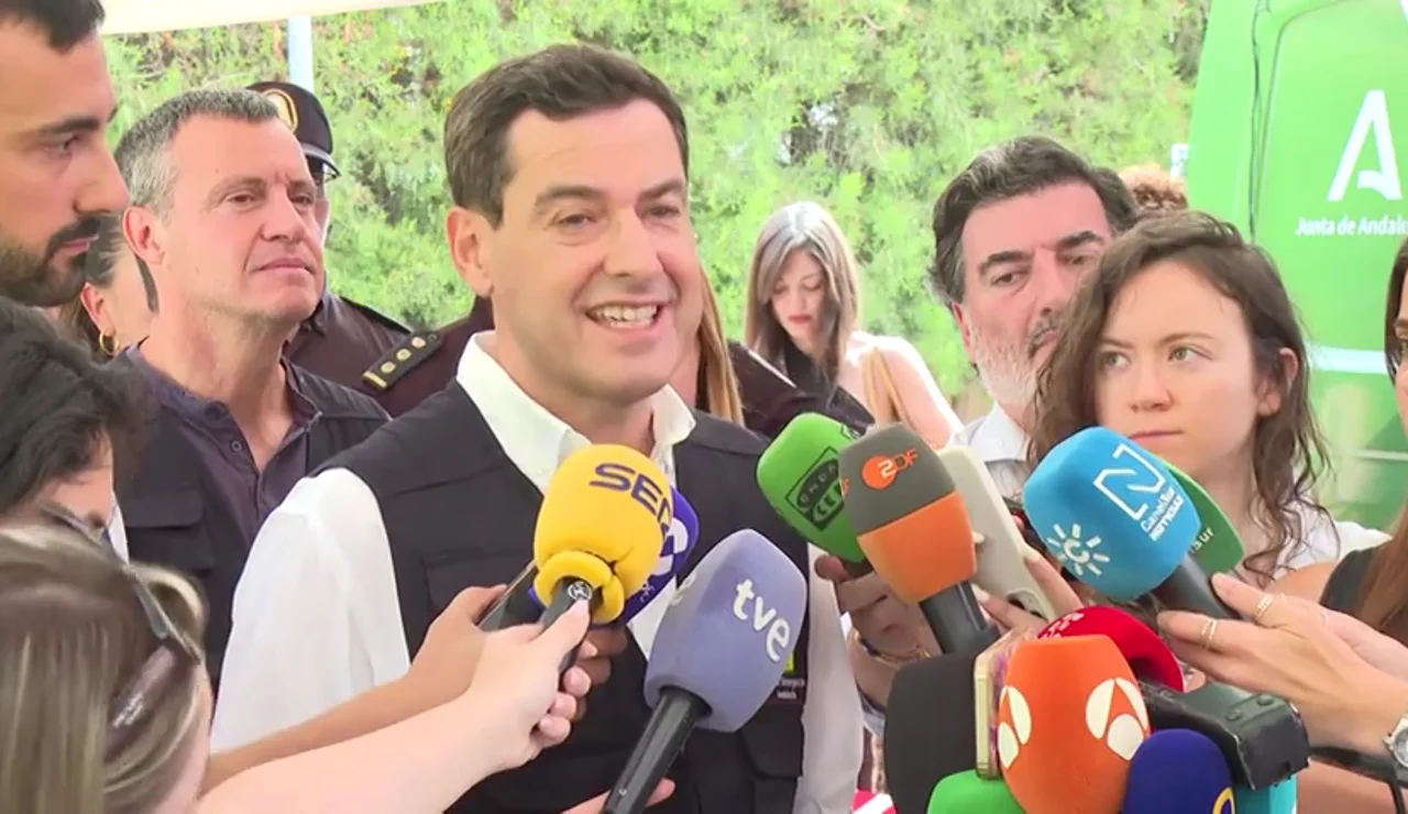 Juanma Moreno da la última hora del incendio