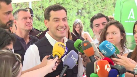 Juanma Moreno da la &uacute;ltima hora del incendio