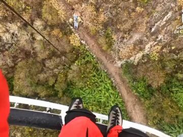 Una senderista, rescatada por un helic&oacute;ptero tras sufrir una ca&iacute;da en un barranco de Tenerife 