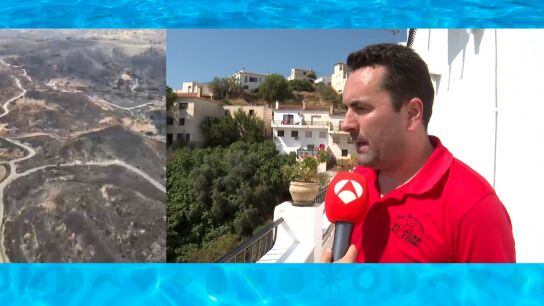 Vecinos afectados por el incendio en Almer&iacute;a.
