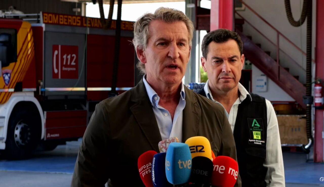 Alberto N&uacute;&ntilde;ez Feij&oacute;o y Juanma Moreno