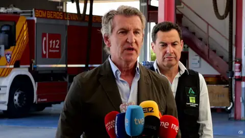 Alberto Núñez Feijóo y Juanma Moreno Antena 3 Noticias