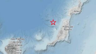 Imagen del se&iacute;smo en Fuerteventura