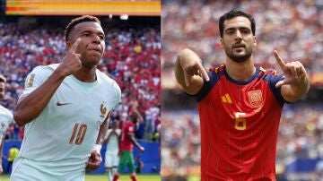 Mbapp&eacute; y Mikel Merino