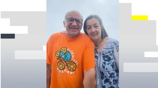 Imagen de Alazne Solabarrieta Lecea y Koldo Olalde, en un cartel de búsqueda tras el terremoto Imagen de Alazne Solabarrieta Lecea y Koldo Olalde, en un cartel de búsqueda tras el terremoto