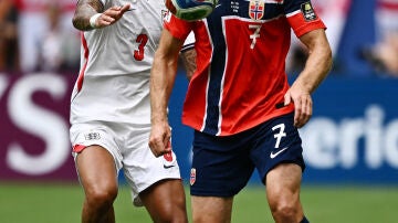 Sorloth durante los cuartos del Mundial ante Inglaterra