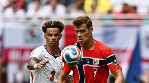 Sorloth durante los cuartos del Mundial ante Inglaterra Sorloth durante los cuartos del Mundial ante Inglaterra