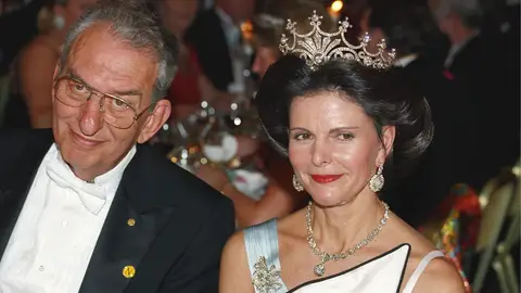 Silvia de Suecia en los Nobel 1994 Silvia de Suecia en los Nobel 1994