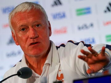 Didier Deschamps, en la rueda de prensa en Dallas Didier Deschamps, en la rueda de prensa en Dallas