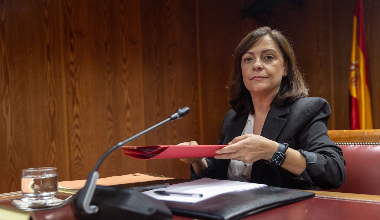 Imagen de la gerente del PSOE, Ana Mar&iacute;a Fuentes 