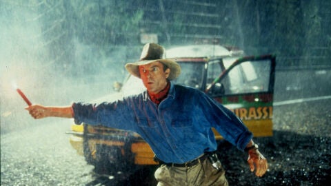 Sam Neill como el Dr. Allan Grant en Parque Jurásico