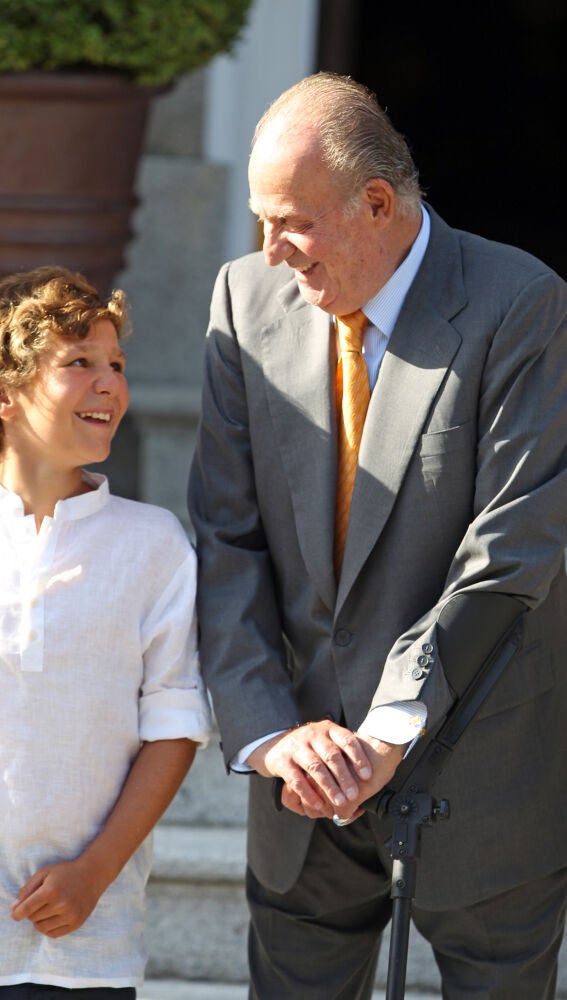 Rey Juan Carlos y Froilán