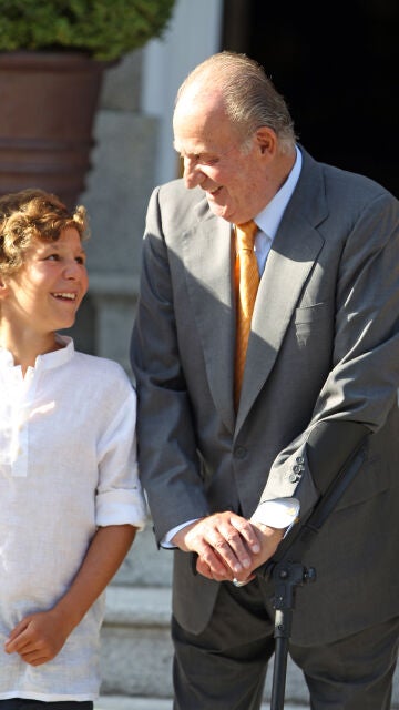 Rey Juan Carlos y Froilán
