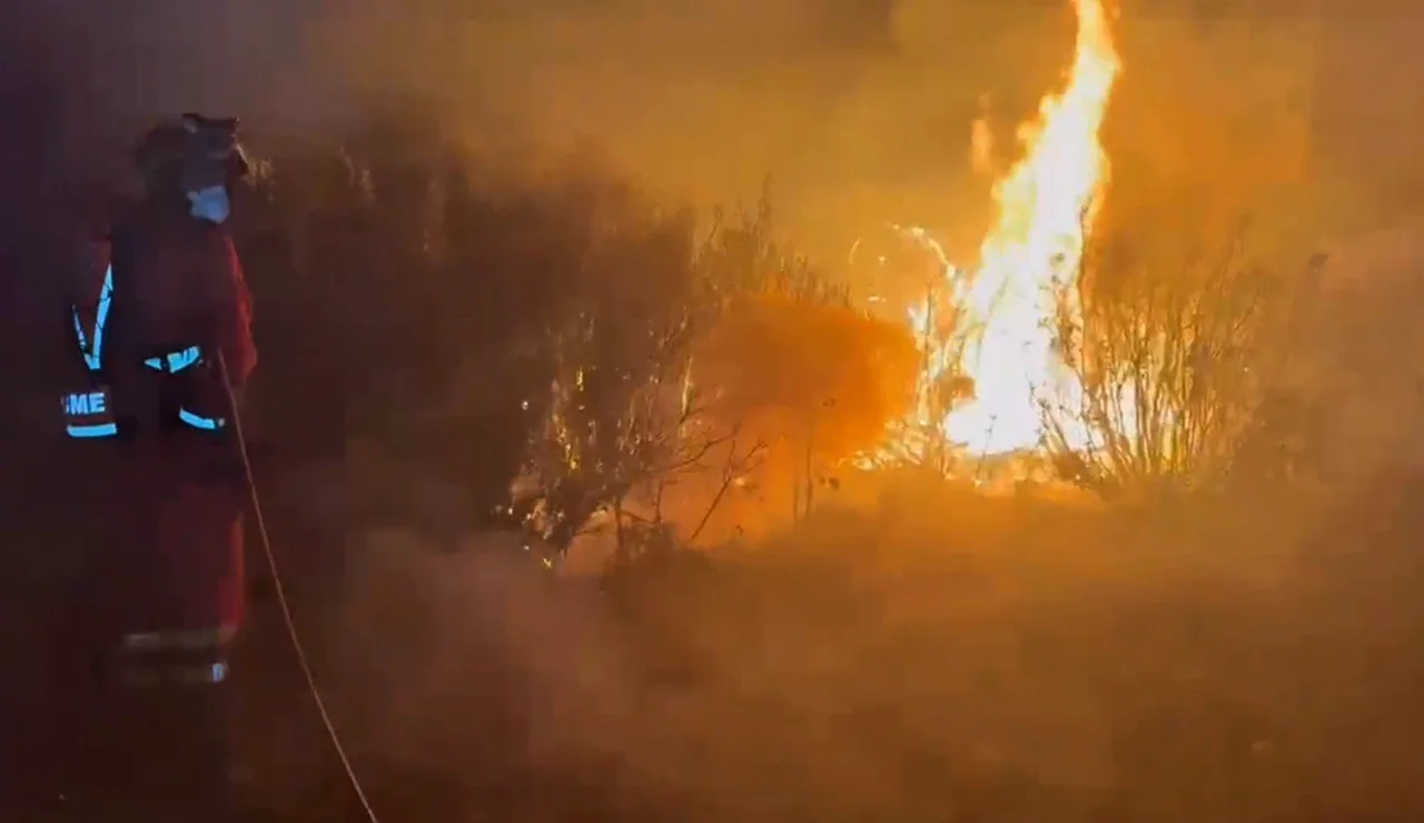 Desalojadas 4 localidades por el incendio en Aragón