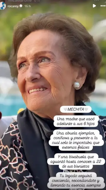 Roca Rey se despide de su abuela por Instagram Roca Rey se despide de su abuela por Instagram