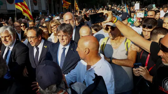Imagen de Carles Puigdemont durante su huida Imagen de Carles Puigdemont durante su huida