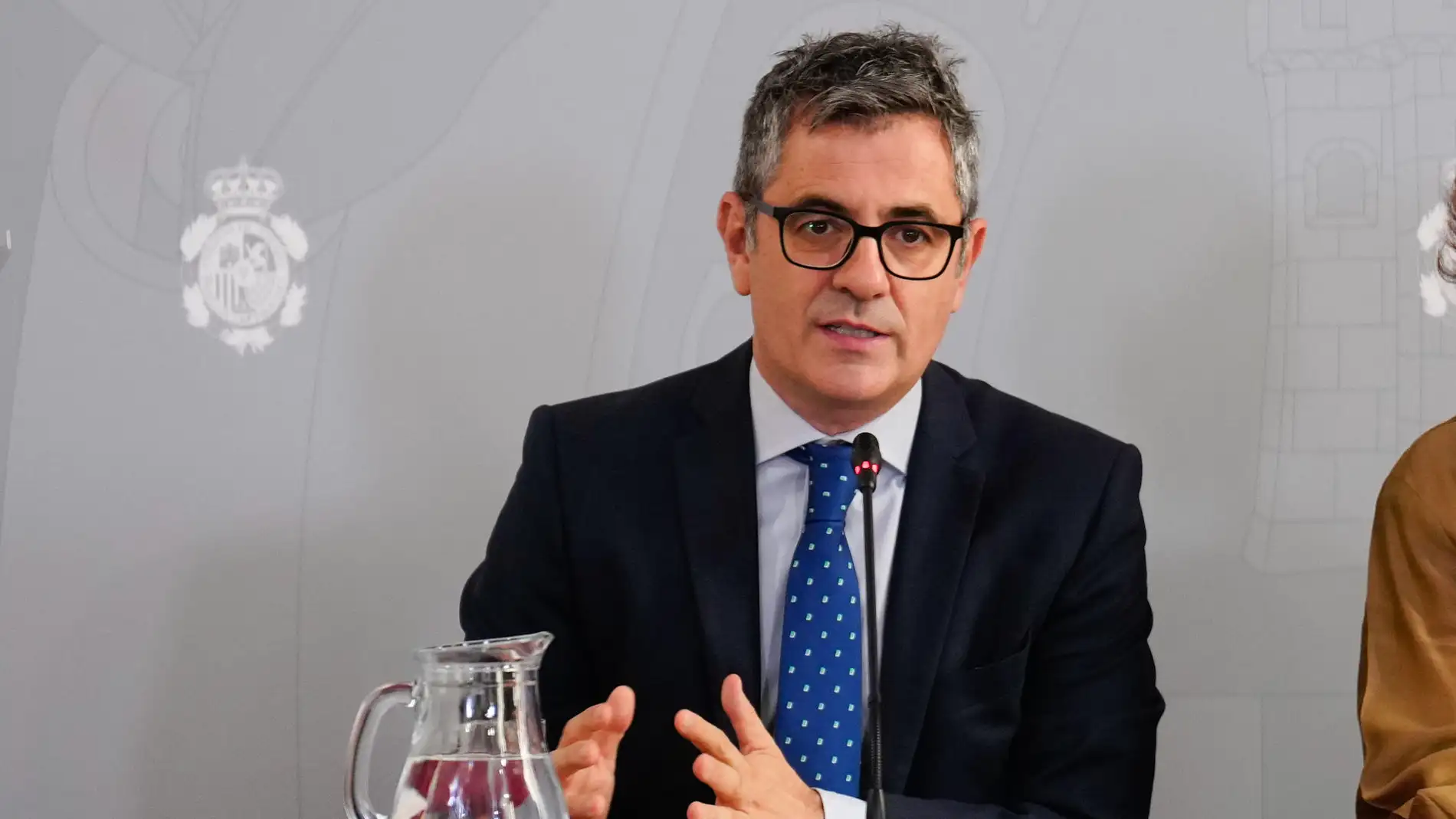 El ministro de la Presidencia, Justicia y Relaciones con las Cortes, Félix Bolaños El ministro de la Presidencia, Justicia y Relaciones con las Cortes, Félix Bolaños