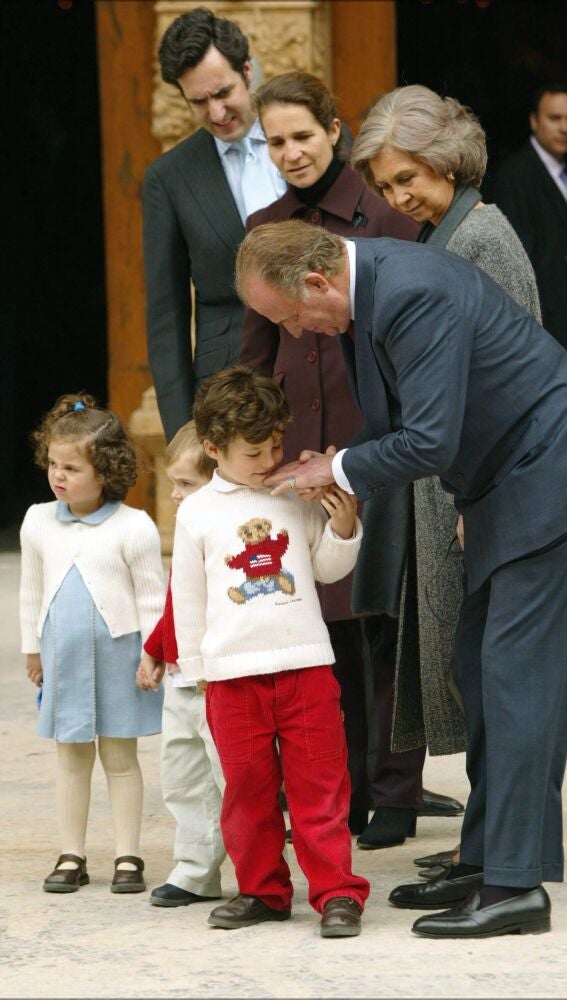 Rey Juan Carlos y Froilán