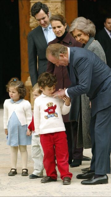 Rey Juan Carlos y Froilán