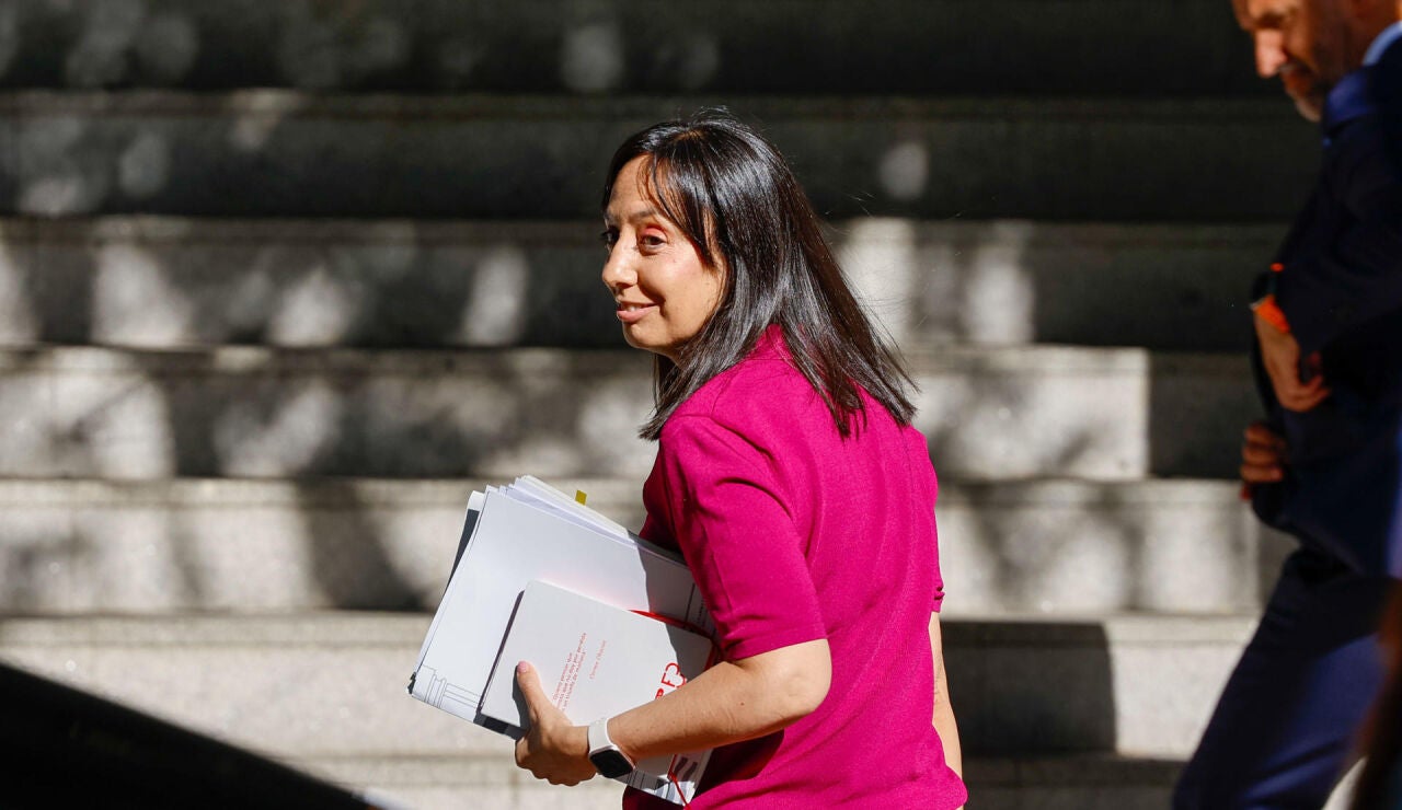 Imagen de la directora general de la Guardia Civil, Mercedes Gonz&aacute;lez, a su llegada a la Audiencia Nacional 