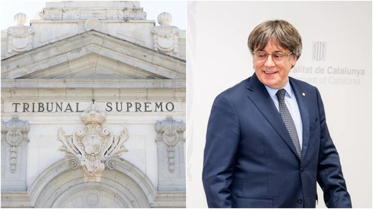 A la izquierda, una imagen de archivo de la Fachada del Tribunal Supremo, a la derecha, el expresident de Cataluña, Carles Puigdemont. A la izquierda, una imagen de archivo de la Fachada del Tribunal Supremo, a la derecha, el expresident de Cataluña, Carles Puigdemont.