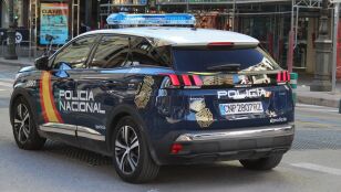 Coche de Polic&iacute;a Nacional en Valencia