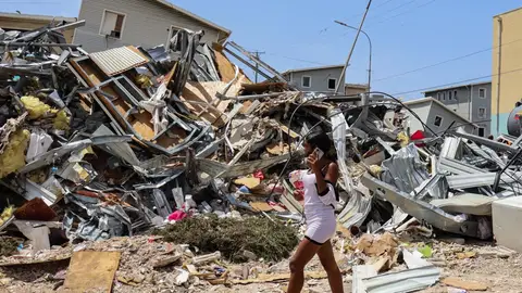 Imagen de archivo del doble terremoto de Venezuela Imagen de archivo del doble terremoto de Venezuela