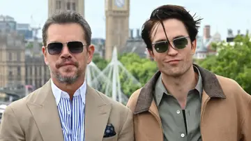 Matt Damon y Robert Pattinson en la presentación de La Odisea en Londres Matt Damon y Robert Pattinson en la presentación de La Odisea en Londres