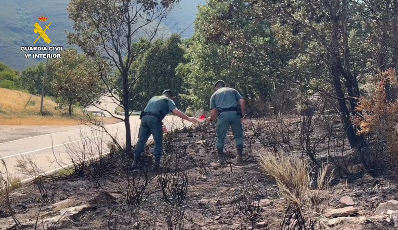 Detenido un hombre e investigado otro por presuntamente provocar 15 incendios en la provincia de Zamora