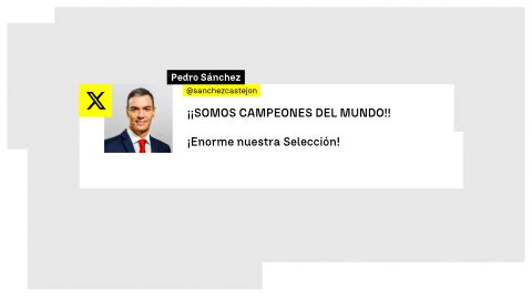 Mensaje de Pedro S&aacute;nchez en X