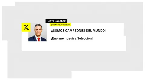 Mensaje de Pedro Sánchez en X Mensaje de Pedro Sánchez en X