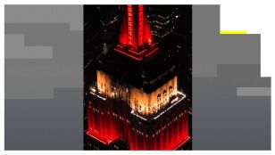 Empire State Building, iluminado por la selecci&oacute;n espa&ntilde;ola.