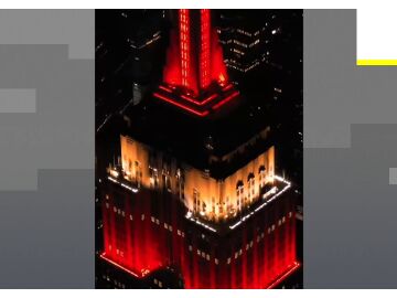 Empire State Building, iluminado por la selección española. Empire State Building, iluminado por la selección española.