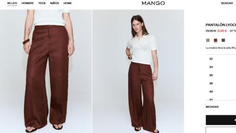 Pantalón de pinza de Mango de rebajas