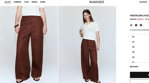 Pantalón de pinza de Mango de rebajas Pantalón de pinza de Mango de rebajas