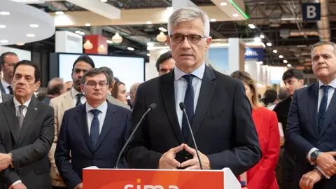 El secretario de Estado de Vivienda y Agenda Urbana, David Lucas, durante la inauguración del Salón Internacional Inmobiliario de Madrid 2026. El secretario de Estado de Vivienda y Agenda Urbana, David Lucas, durante la inauguración del Salón Internacional Inmobiliario de Madrid 2026.