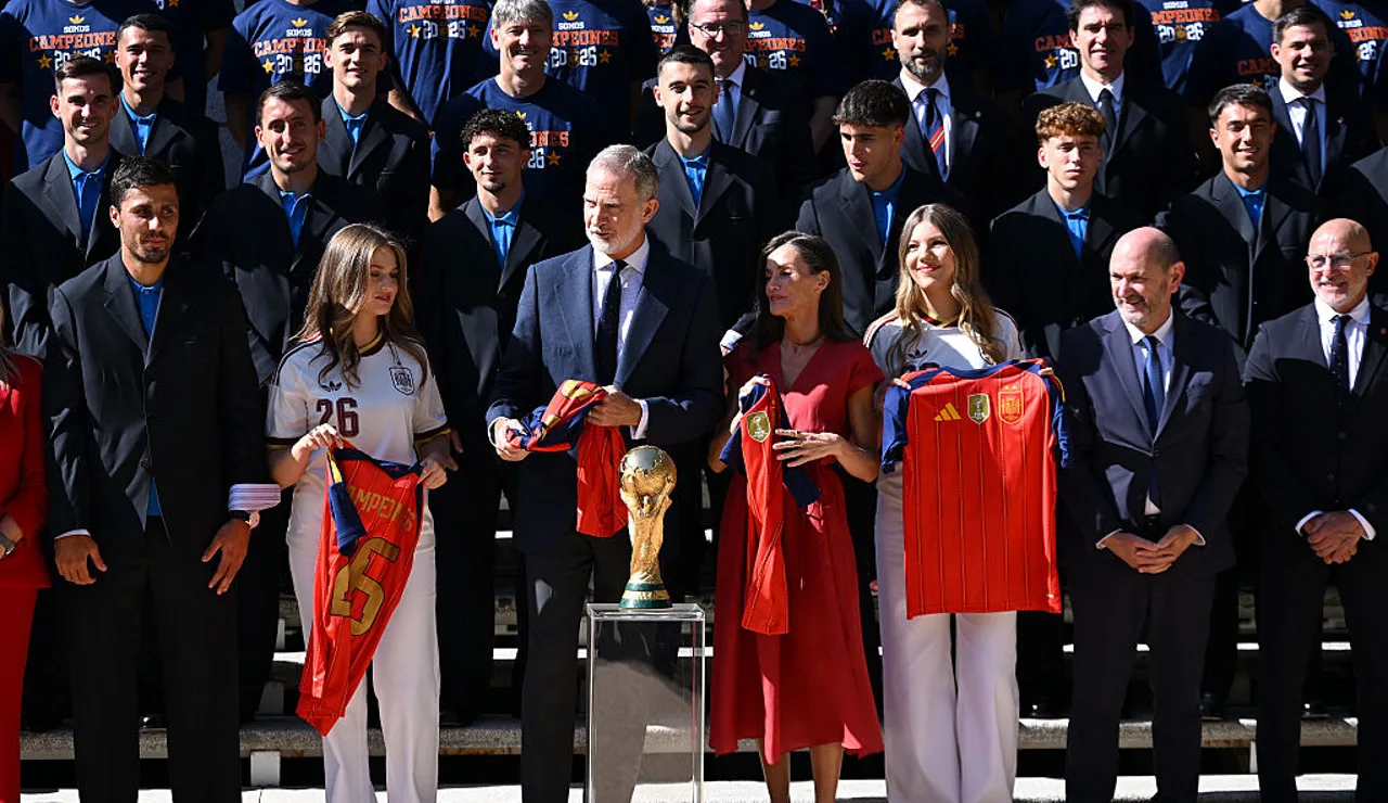 La Familia Real junto a la Selección