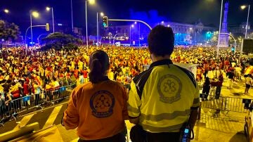 Dispositivo SAMUR en Madrid durante el Mundial