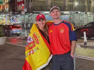 Elsa Pataky en Nueva York en la final de Espa&ntilde;a en el Mundial
