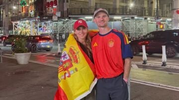 Elsa Pataky en Nueva York en la final de Espa&ntilde;a en el Mundial