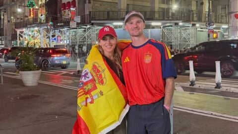 Elsa Pataky en Nueva York en la final de Espa&ntilde;a en el Mundial