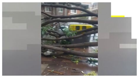 Un revent&oacute;n t&eacute;rmico siembra el caos en una avenida de L'Hospitalet