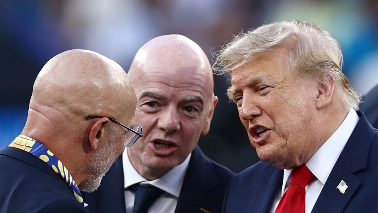 Trump e Infantino saludan a Luis de la Fuente tras el Mundial