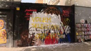 Vandalizan el mural dedicado a Ferran Torres en Barcelona